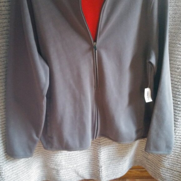 Old Navy Gray Zip-Up Hoodie with Orange Lining - Picture 5 of 5